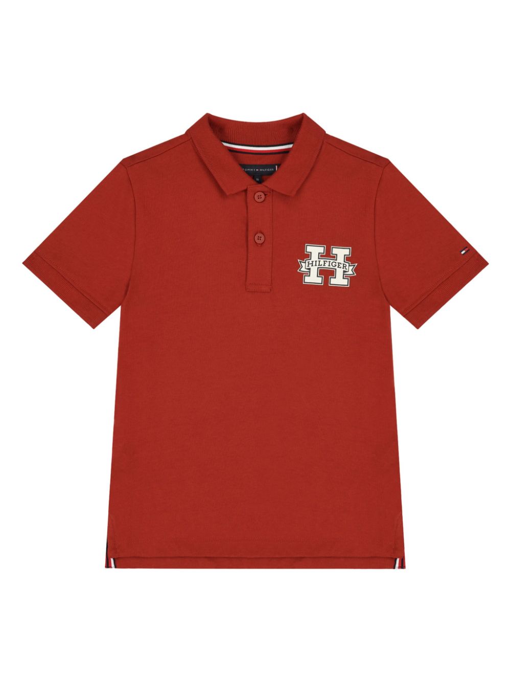 Tommy Hilfiger Junior logo polo shirt - Red