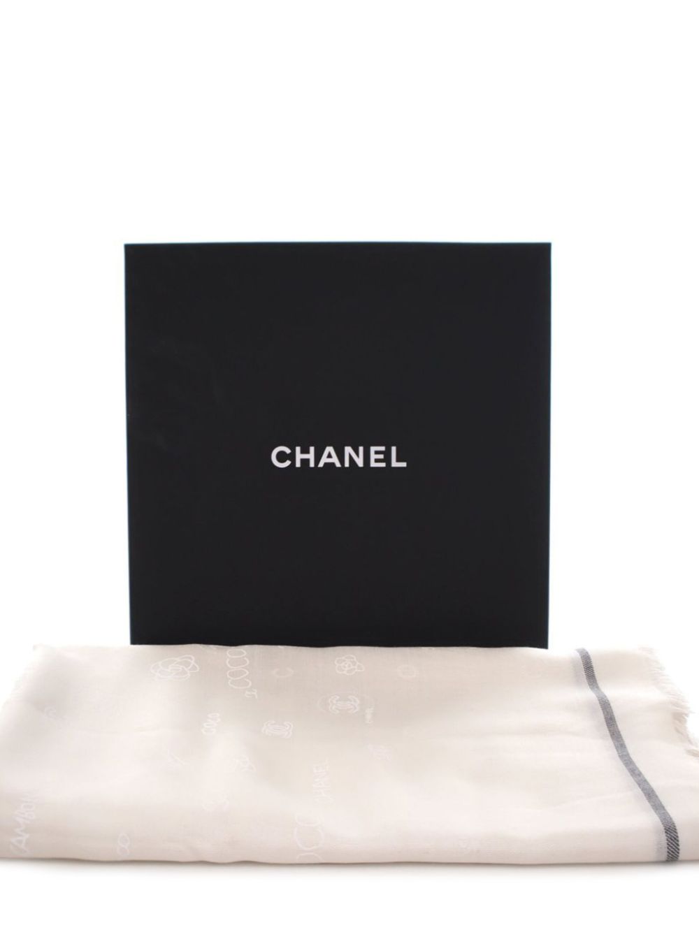 Affordable HOT SALE CHANEL 2010-2024 Silk and Cashmere Scarf scarves Women