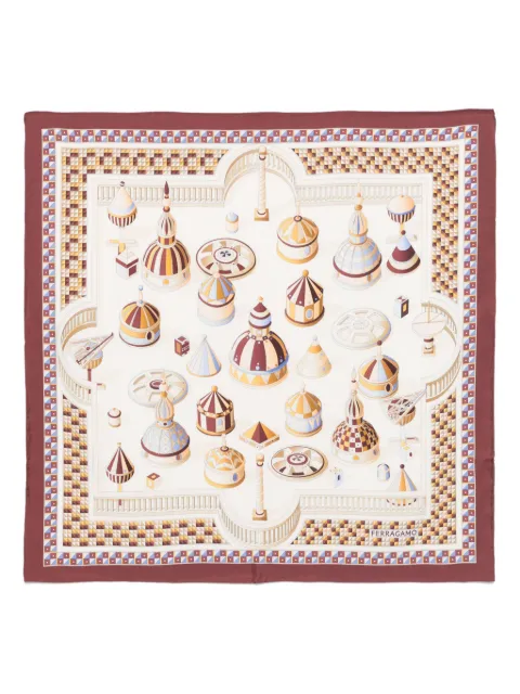 Ferragamo Nadir-print silk scarf