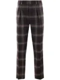 FENDI tartan trousers - Brown