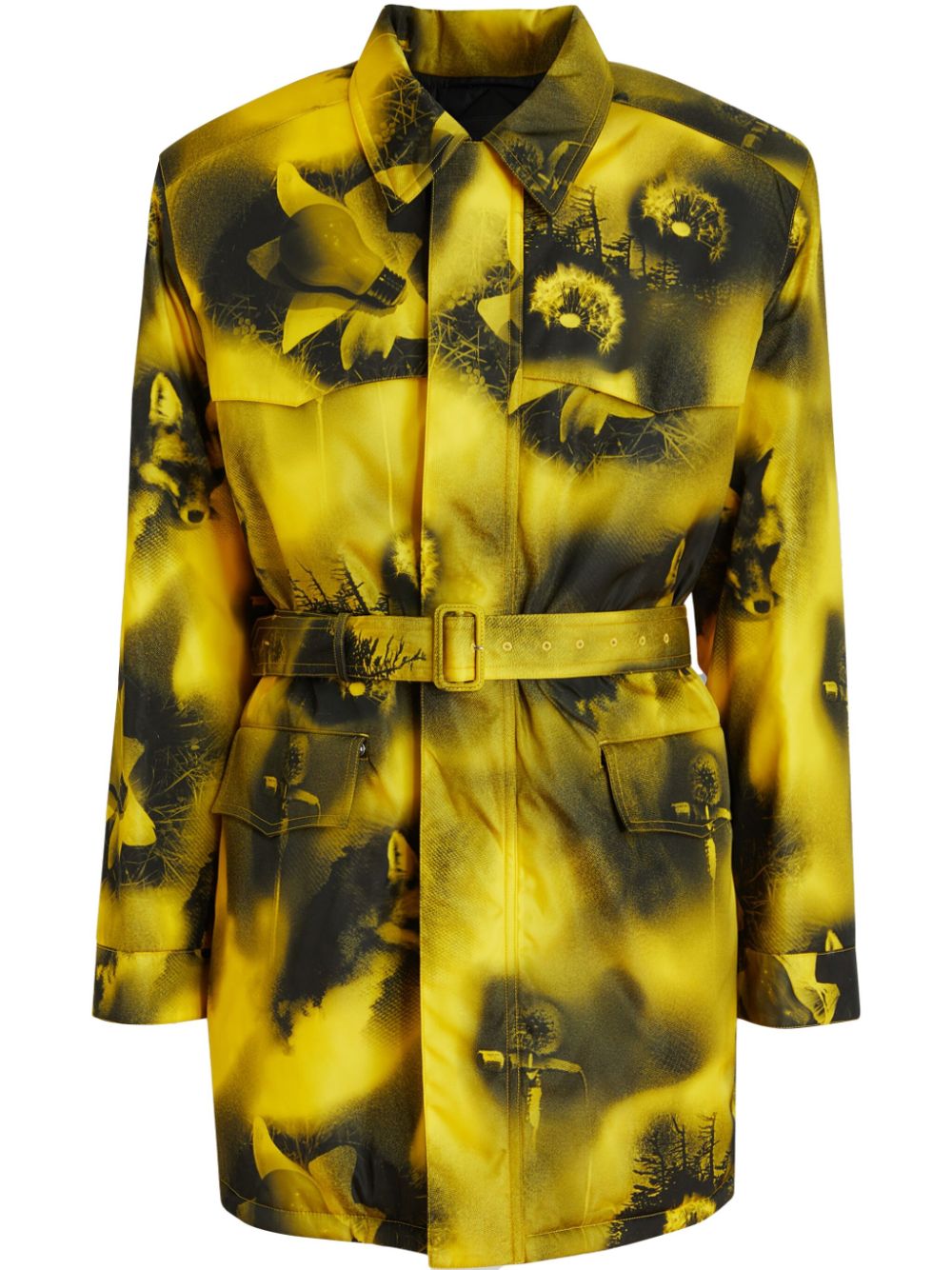 Prada Re-Nylon trench coat - Yellow