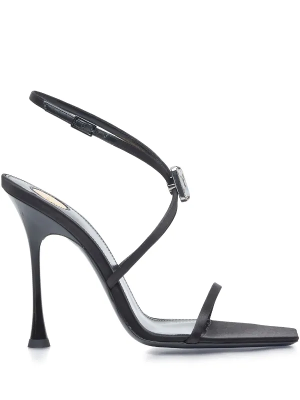 Saint Laurent 110mm Strappy Sandals in Black