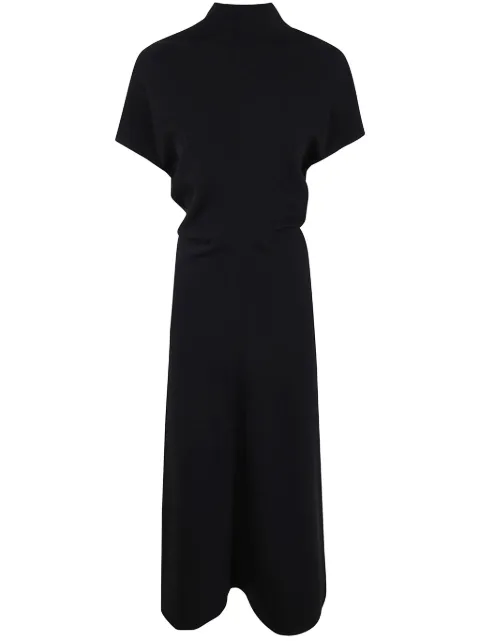 DRHOPE vestido largo con detalle drapeado