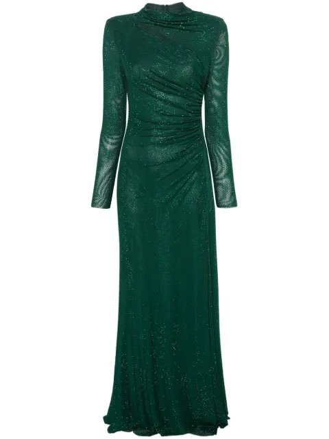 Self-Portrait rhinestone-embellishment maxi dress