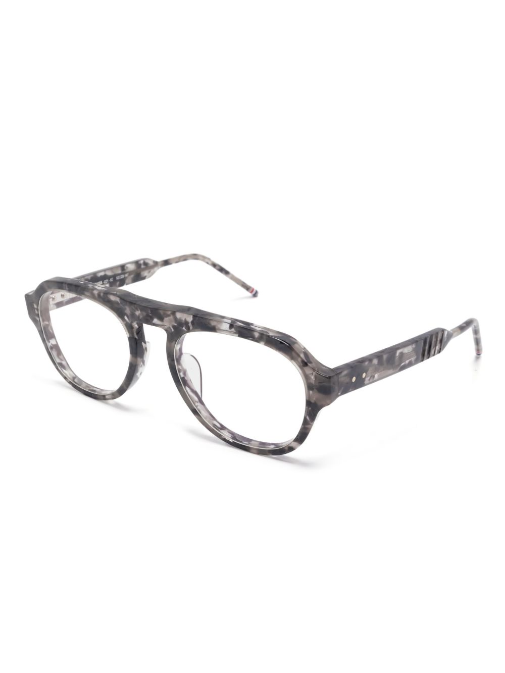 Thom Browne Eyewear Zonnebril met piloten montuur - Grijs