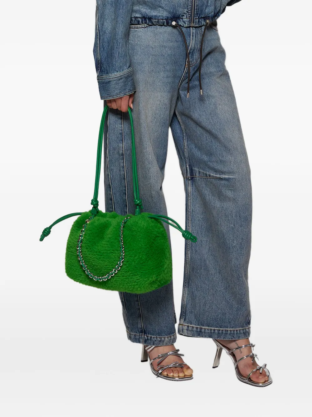 LOEWE medium Flamenco shoulder bag Groen