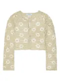 Calle Del Mar floral crochet cardigan - Neutrals