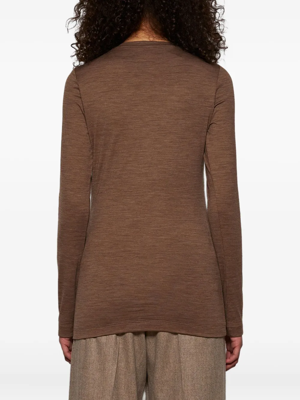LOEWE T-shirt met geborduurd logo Bruin