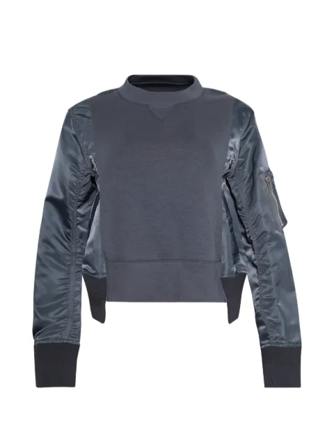 sacai hoodie con cierre