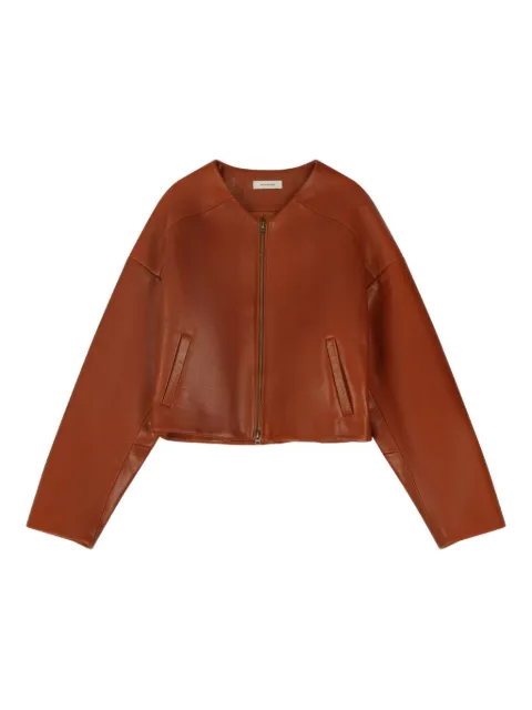 ENTIRE STUDIOS asymmetrical zip leather jacket