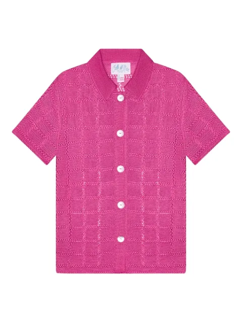 Calle Del Mar short-sleeve grid-pattern shirt