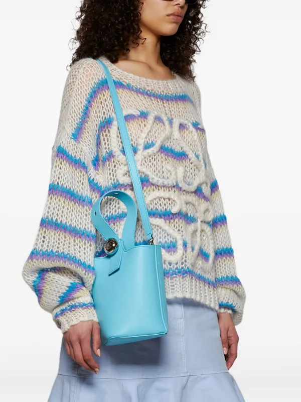 LOEWE Mini Pebble Bucket Bag | Blue | FARFETCH