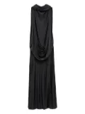 LOEWE Anagram Pebble-detail maxi dress - Black