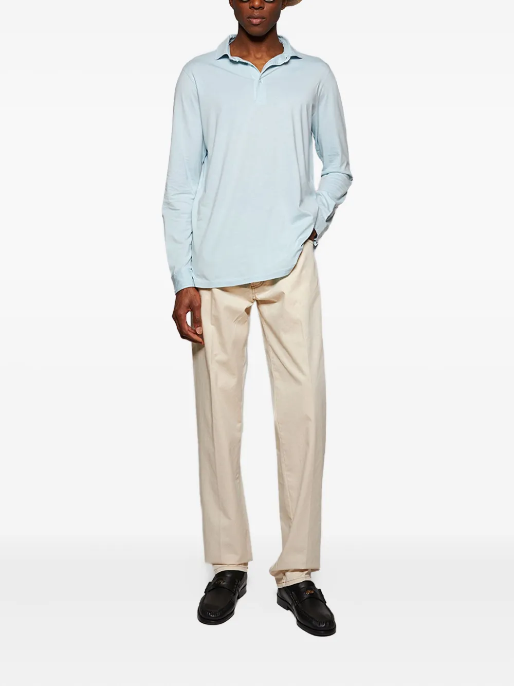 Doppiaa Poloshirt met lange mouwen - Blauw