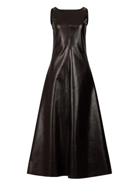 ENTIRE STUDIOS sleeveless leather midi dress