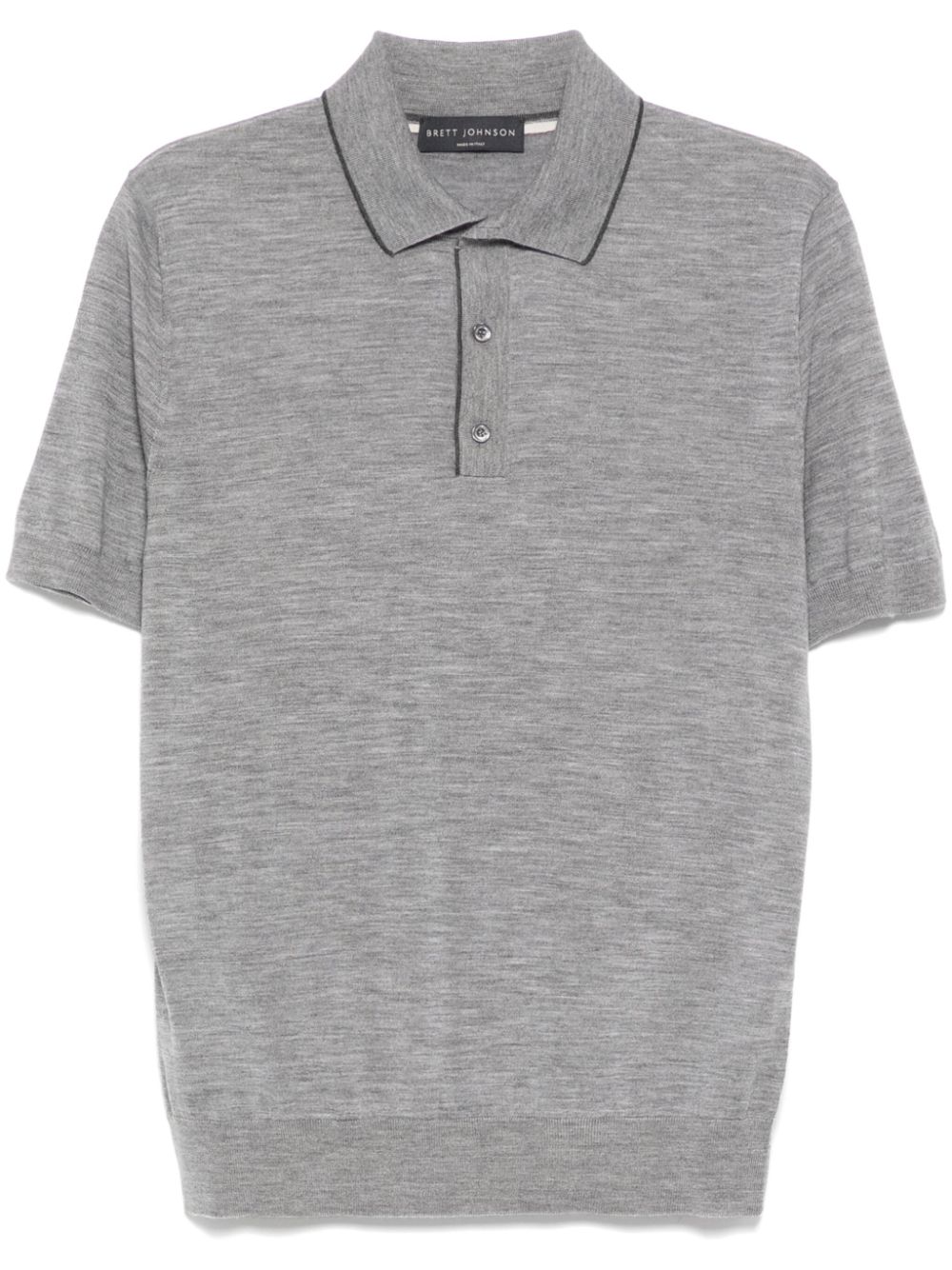 wool short-sleeve polo shirt