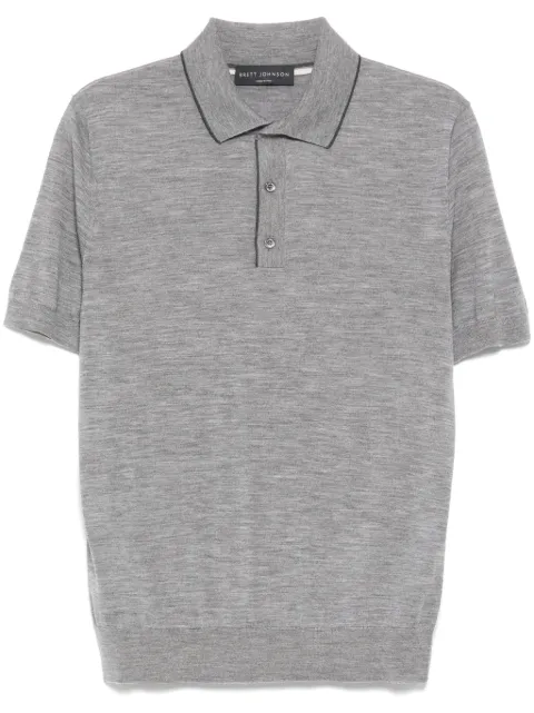 Brett Johnson wool short-sleeve polo shirt