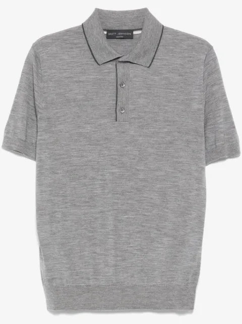 Brett Johnson wool short-sleeve polo shirt