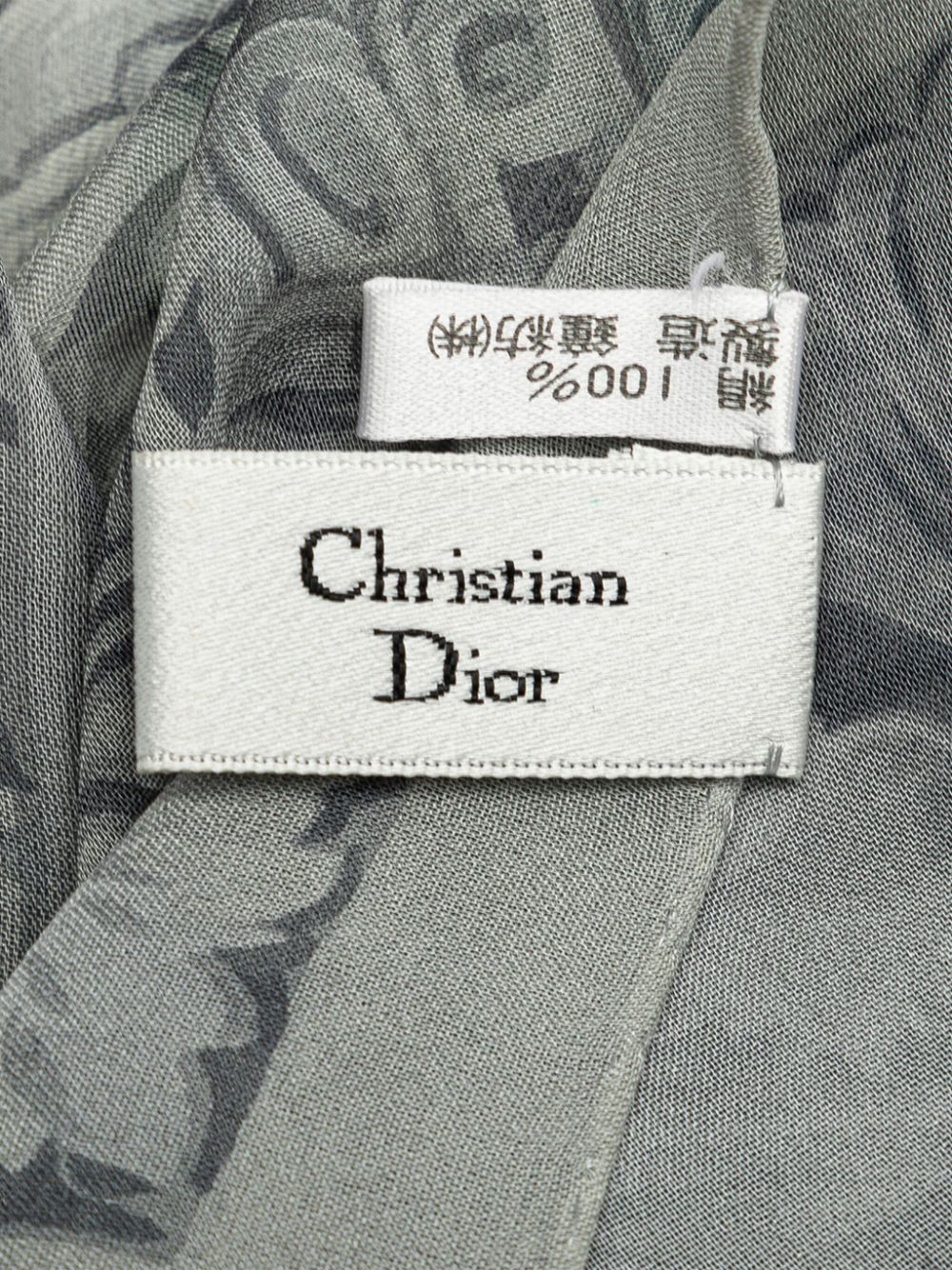 Christian Dior 20th Century Printed Silk Scarf scarves Women