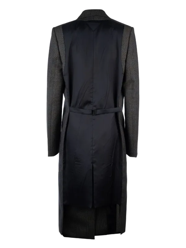 PRADAネイビー ウールコート ピーコート2016年 Prada ウール コート | ブルー | FARFETCH JP