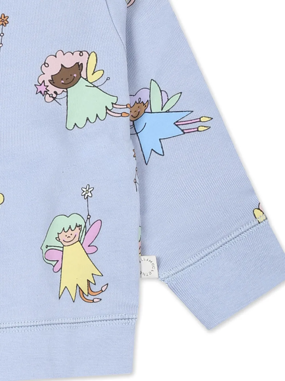 Shop Stella Mccartney Graphic-print Sweatshirt In Blau