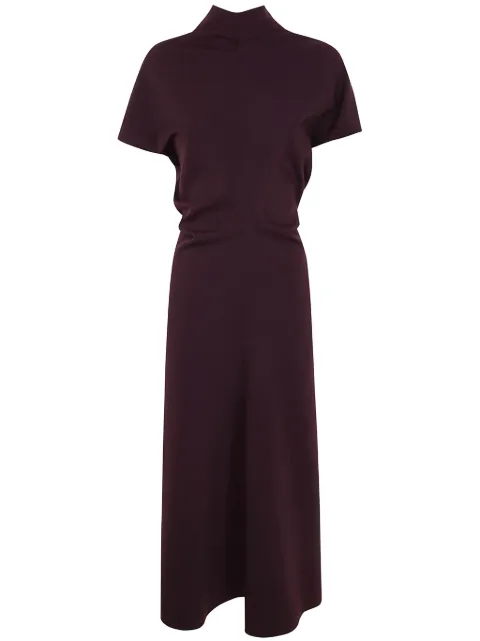 DRHOPE draped-detail midi dress