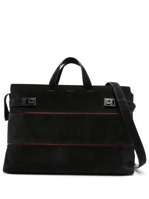 Ferragamo Pre-Owned tote con placa Gancini