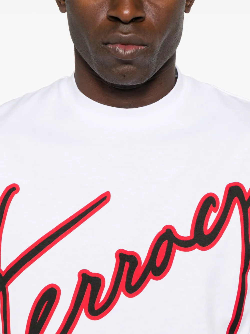 Ferragamo T-shirt met logoprint Wit
