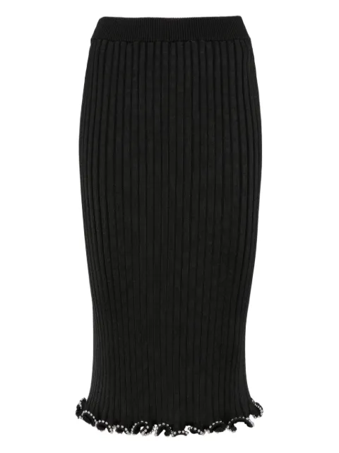 Jil Sander falda midi con mostacillas