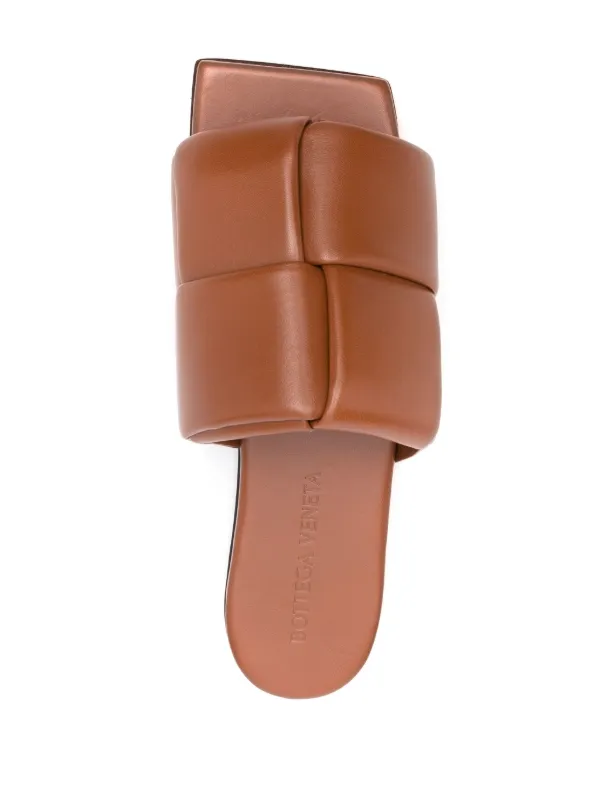 【関税&送料込】Bottega Veneta Patch Slide Sandals Bottega Veneta Pre-Owned Patch Slides | Brown | FARFETCH CA