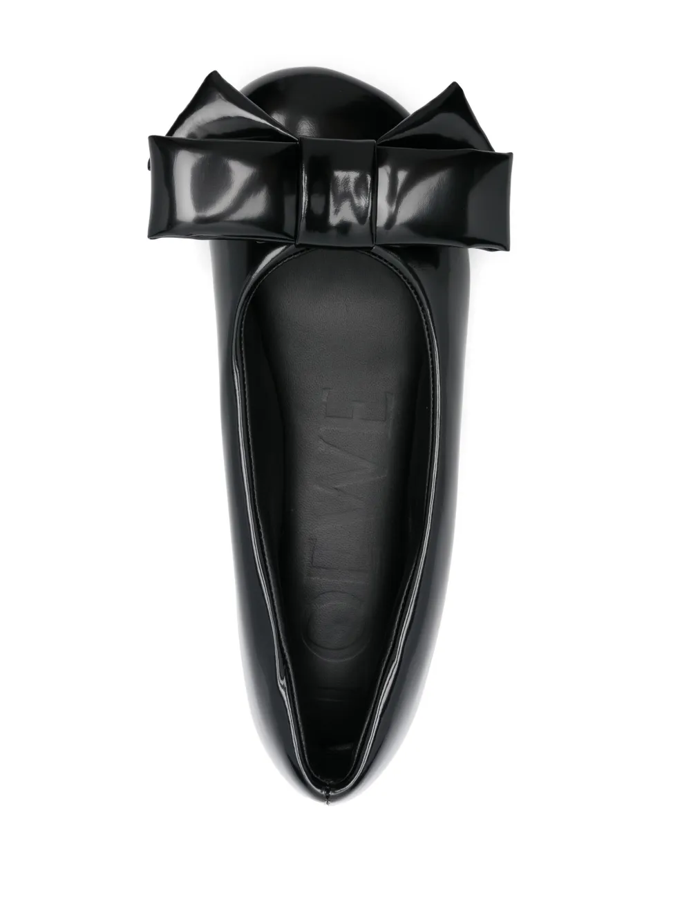 Pre-owned Loewe Puffy Ballet Flats In Black