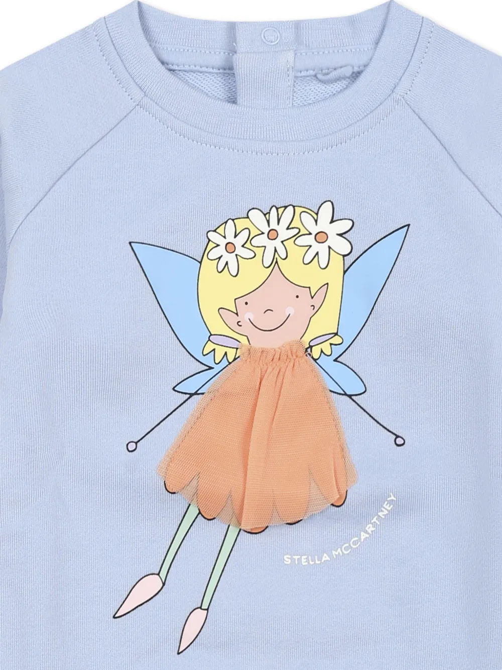 Stella McCartney Kids Sweater met print Blauw