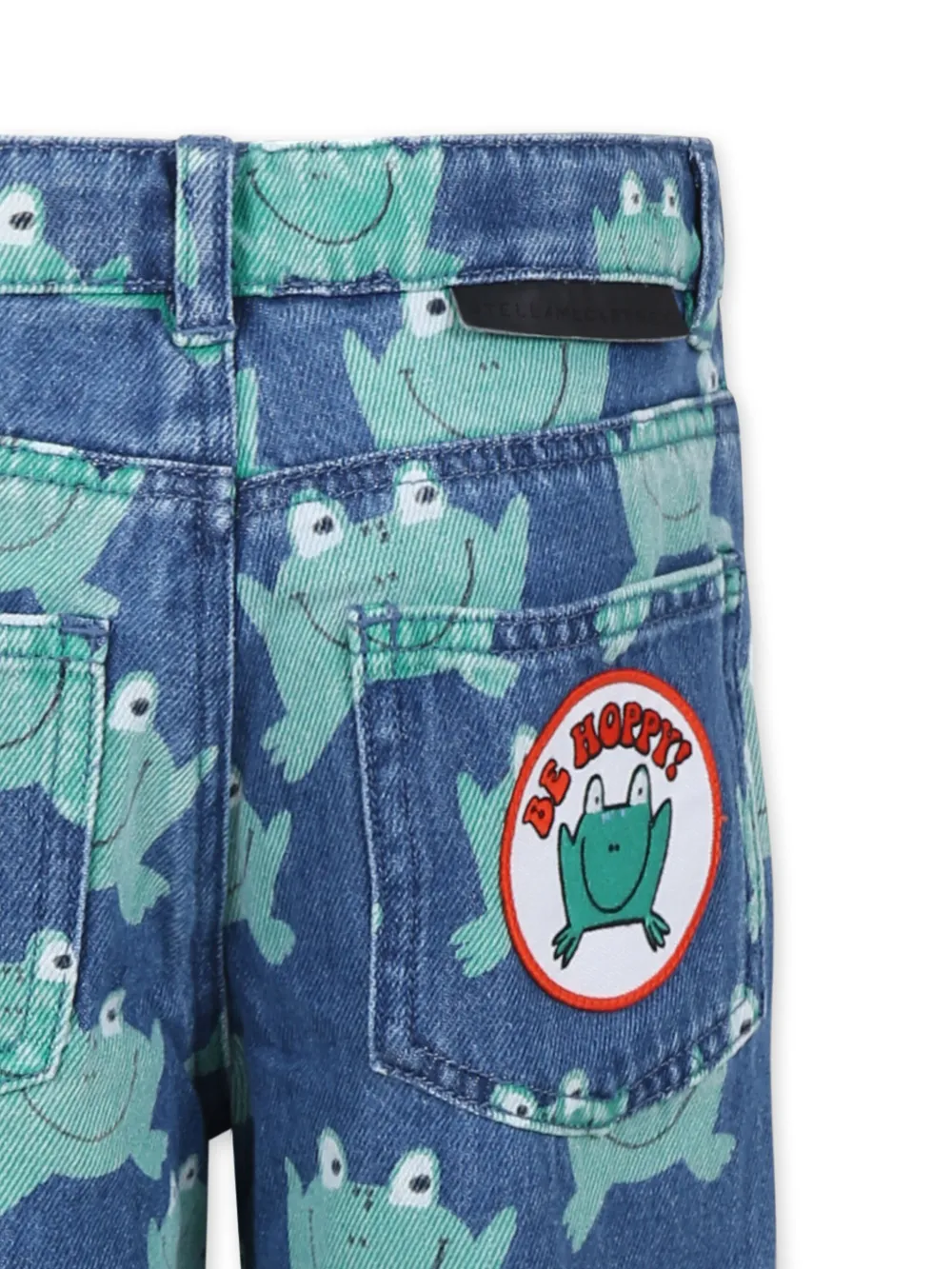 Stella McCartney Kids Jeans met print Blauw