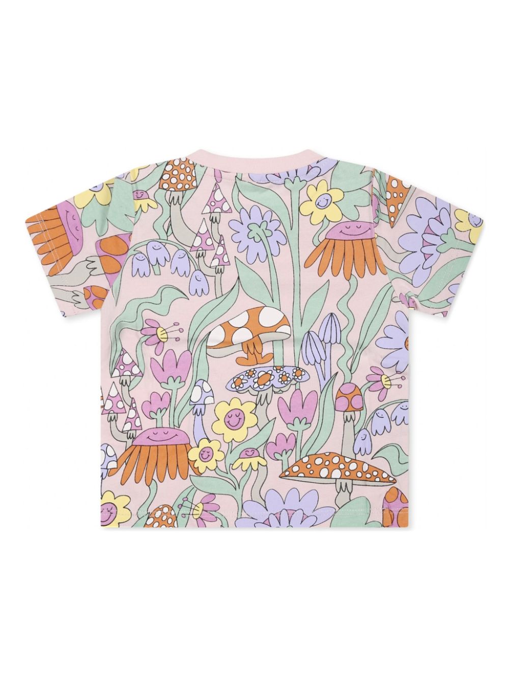 Stella McCartney Kids floral-print T-shirt - Roze