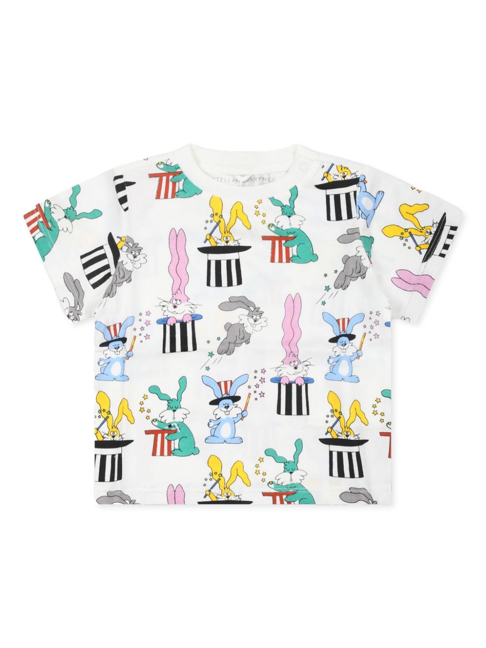 Stella McCartney Kids cartoon-print T-shirt - White