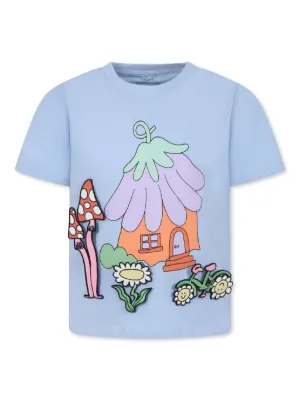 Stella McCartney Kids スタープリント Tシャツ | パープル | FARFETCH JP