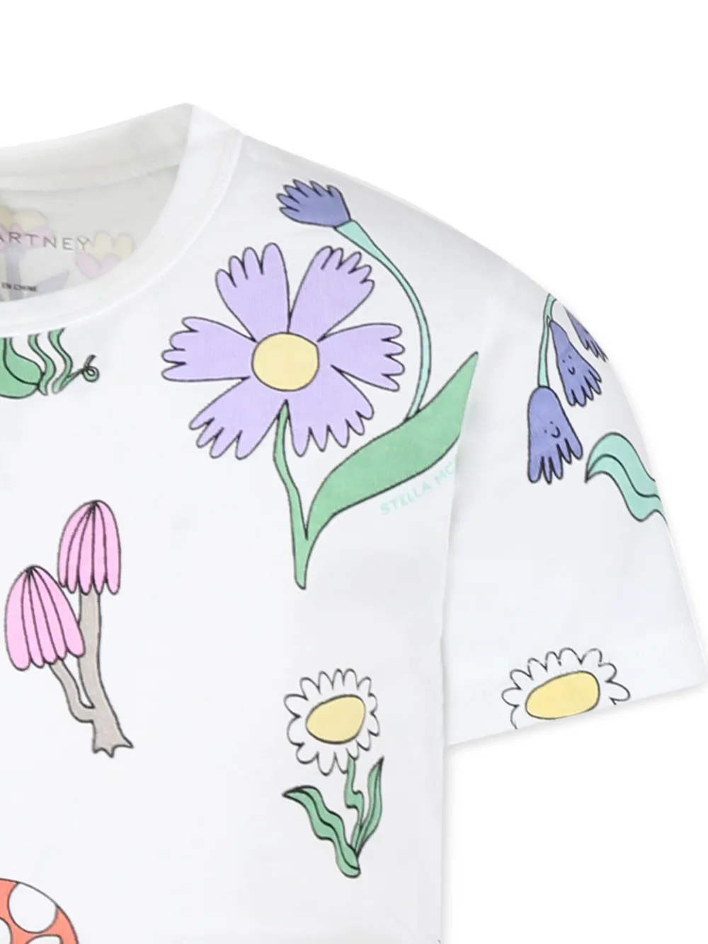 Stella McCartney Kids T-shirt met print Wit