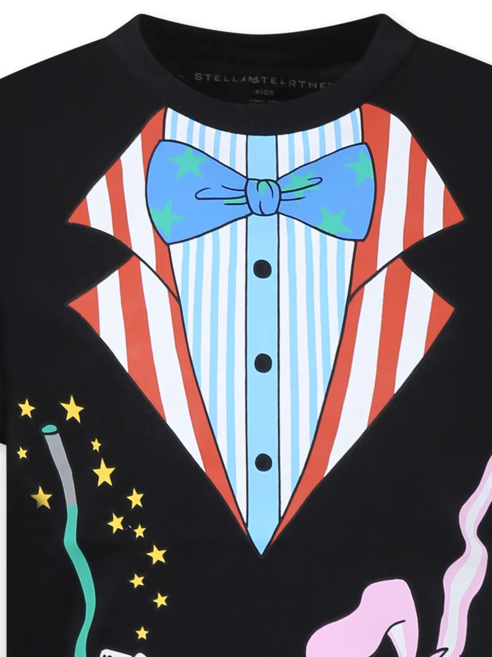 Stella McCartney Kids T-shirt met print Zwart