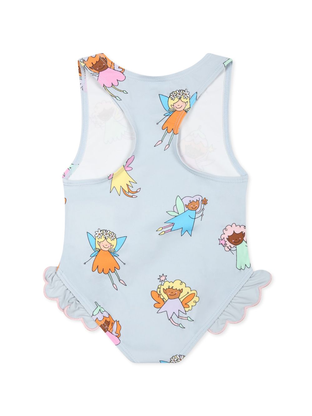 Stella McCartney Kids greaphic-print swimsuit - Blauw