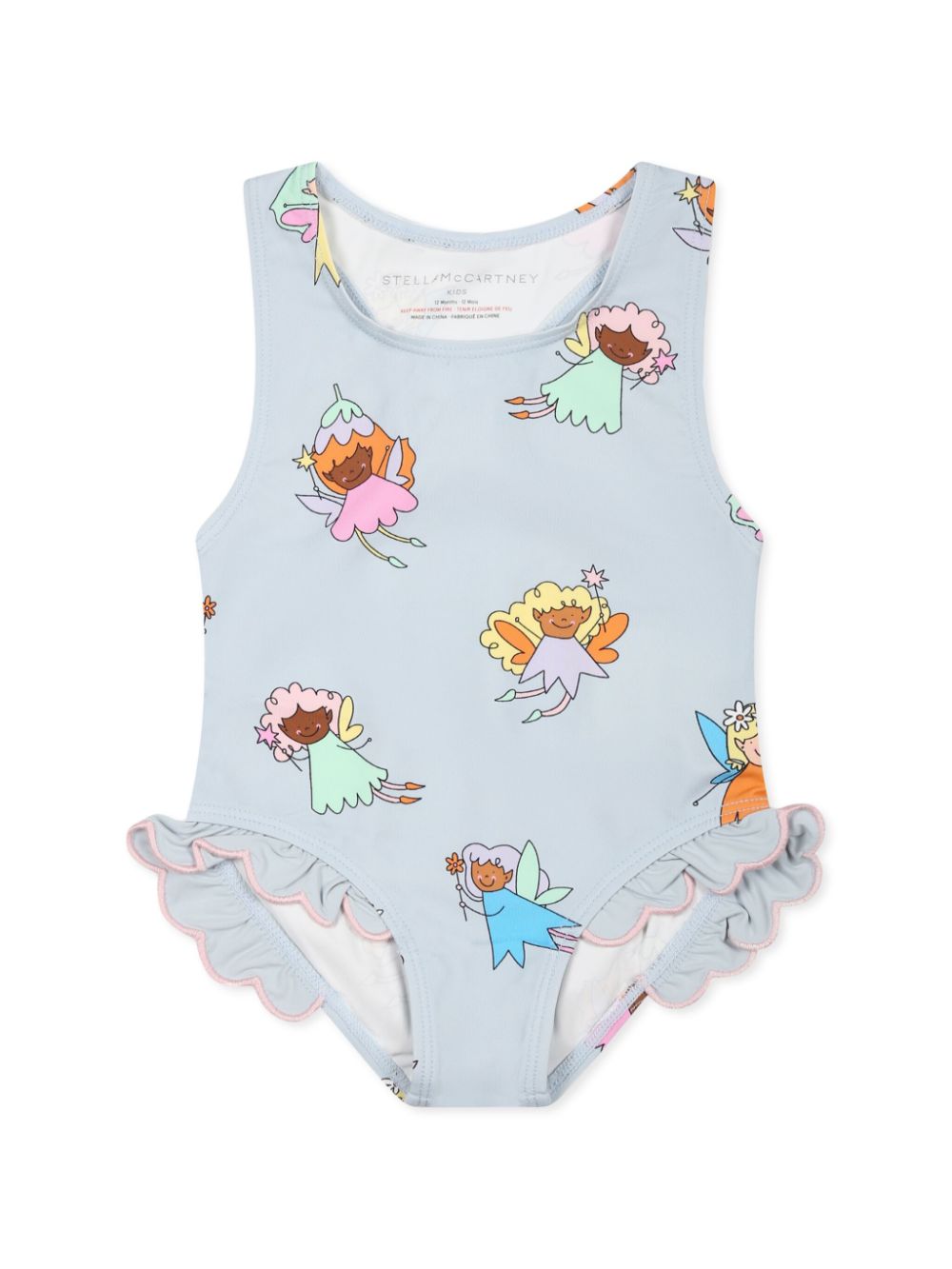 Stella McCartney Kids Badpak met grafische print Blauw