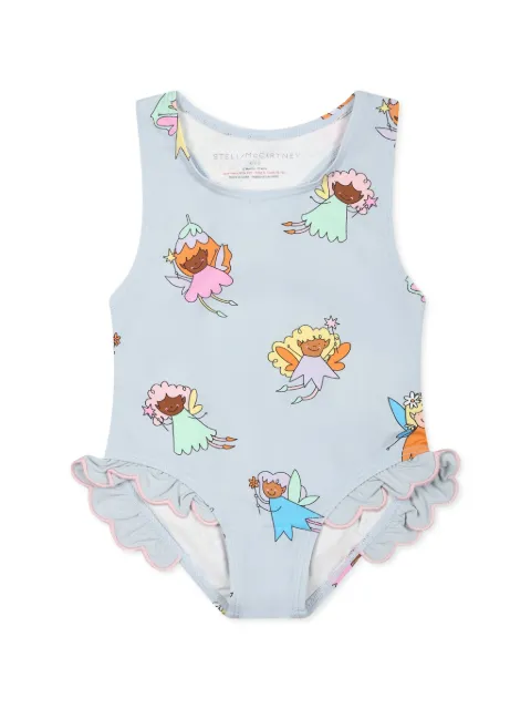 Stella McCartney Kids greaphic-print swimsuit