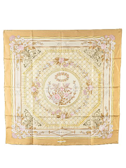 Hermes 20th Century Jeux De Paille Silk Scarf scarves Women