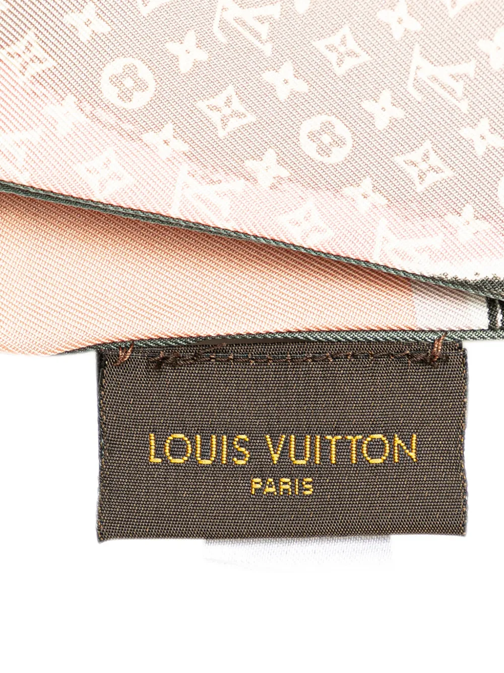 Louis Vuitton Pre-Owned 2016 Monogram Bandeau Trunk Silk Scarf scarves - Bruin