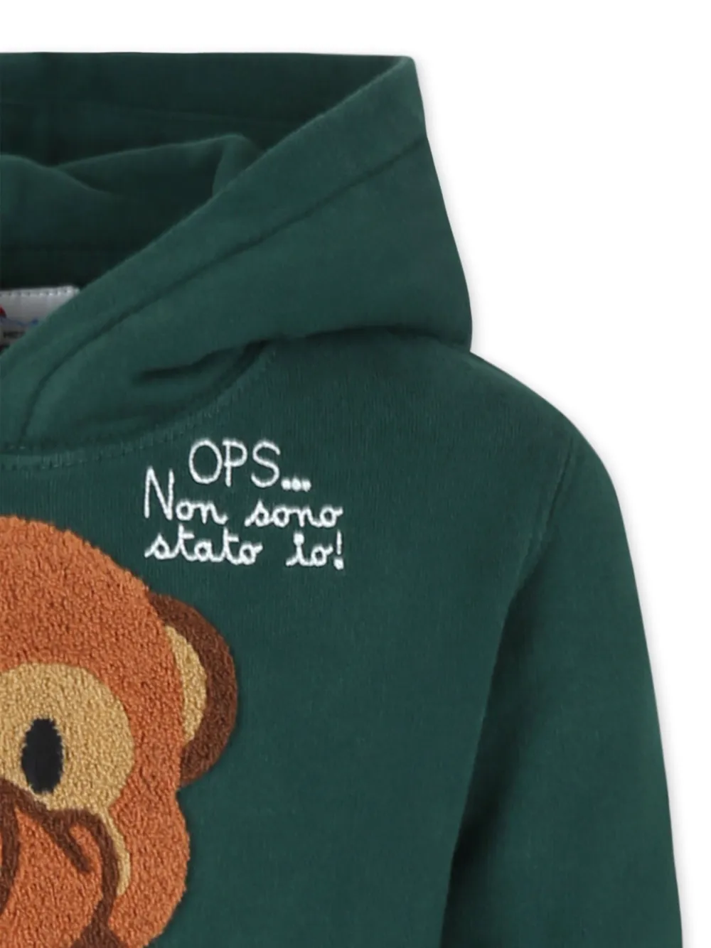 MC2 Saint Barth Kids Hoodie met applicatie Groen