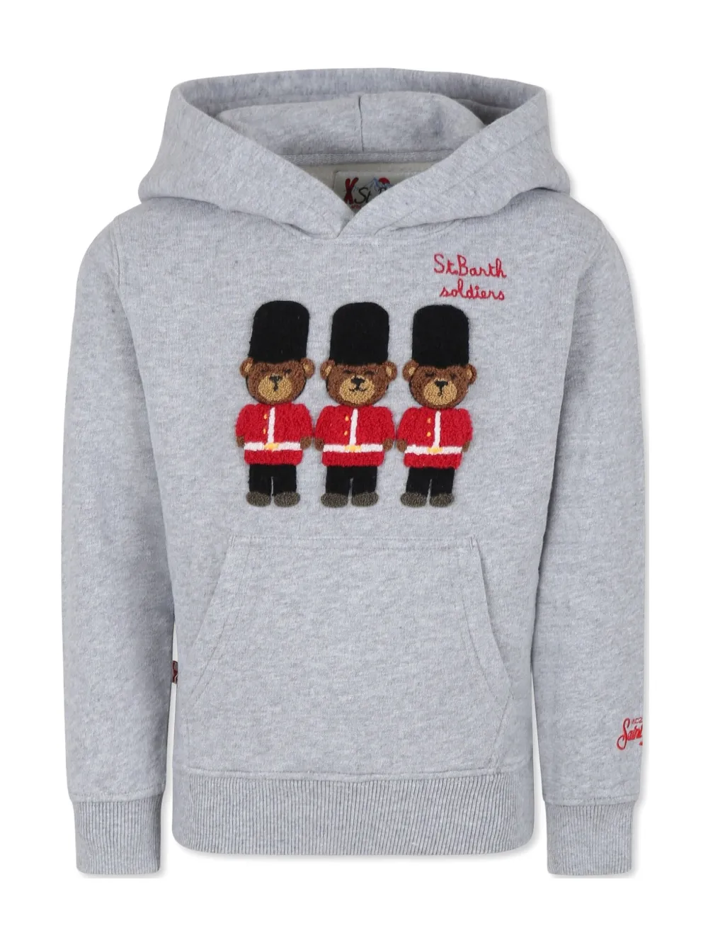 MC2 Saint Barth Kids アップリケ パーカー - グレー MC2 Saint Barth Kids アップリケ パーカー - グレー