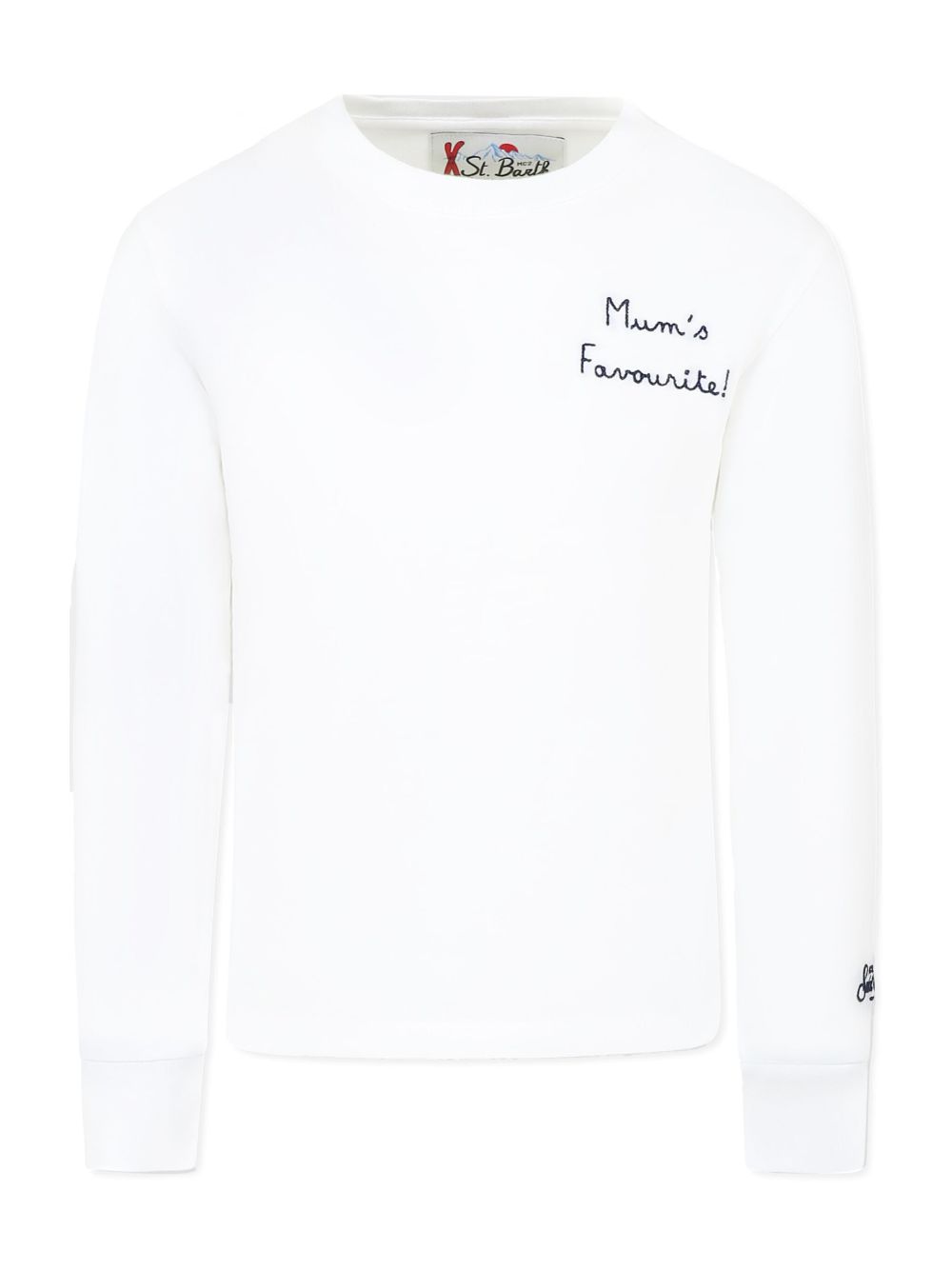 MC2 Saint Barth Kids embroidered sweatshirt - White