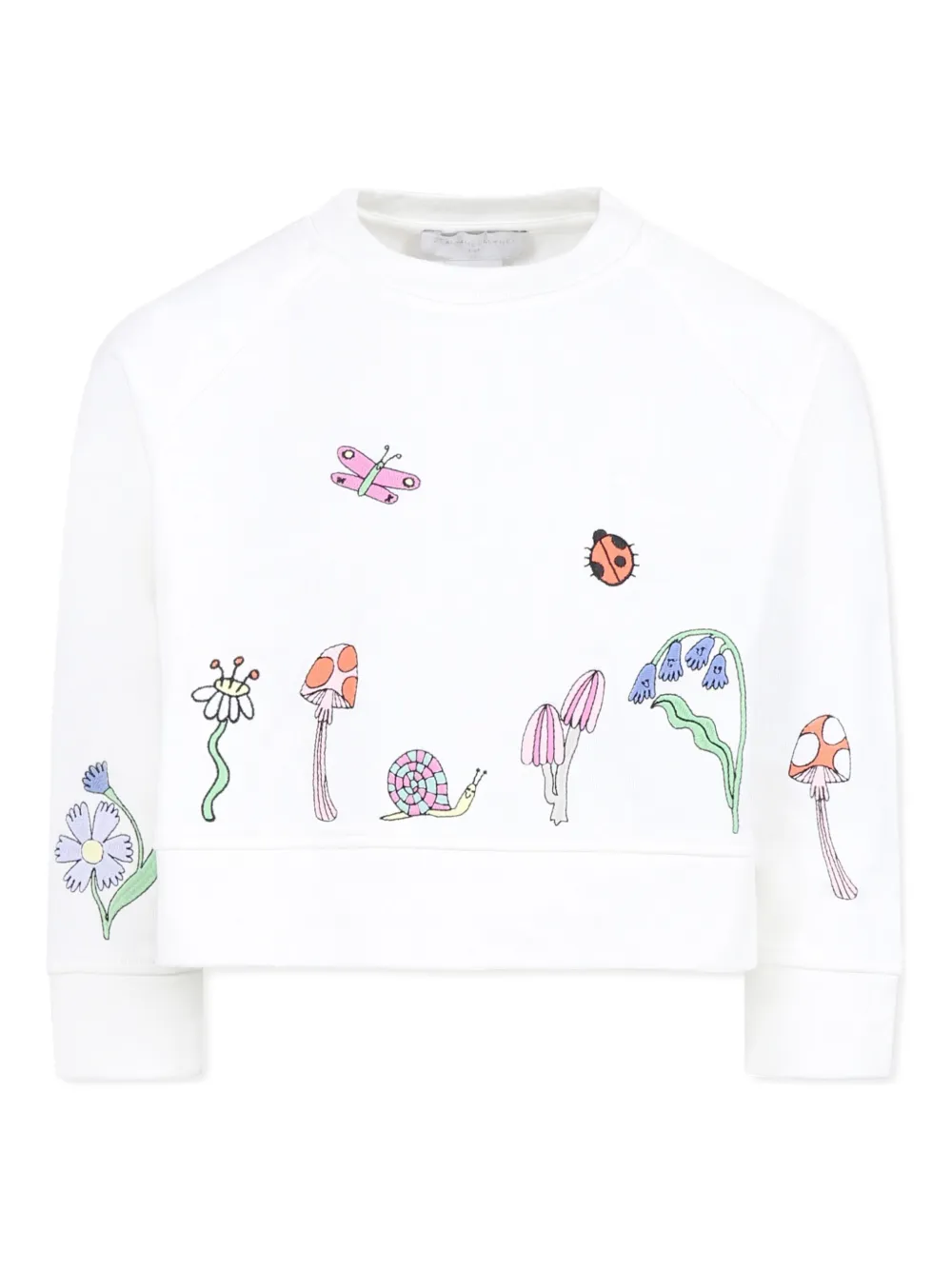 Stella McCartney Kids illustration-style print sweater - Bianco