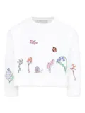 Stella McCartney Kids illustration-style print sweater - White