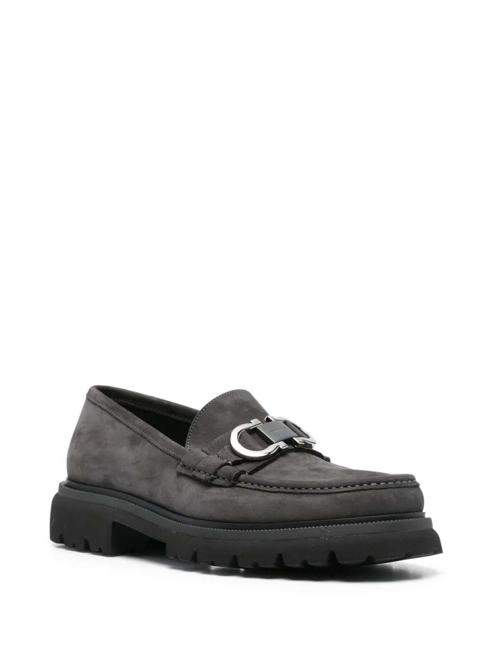 Ferragamo Loafers met Gancini-plakkaat - Grijs