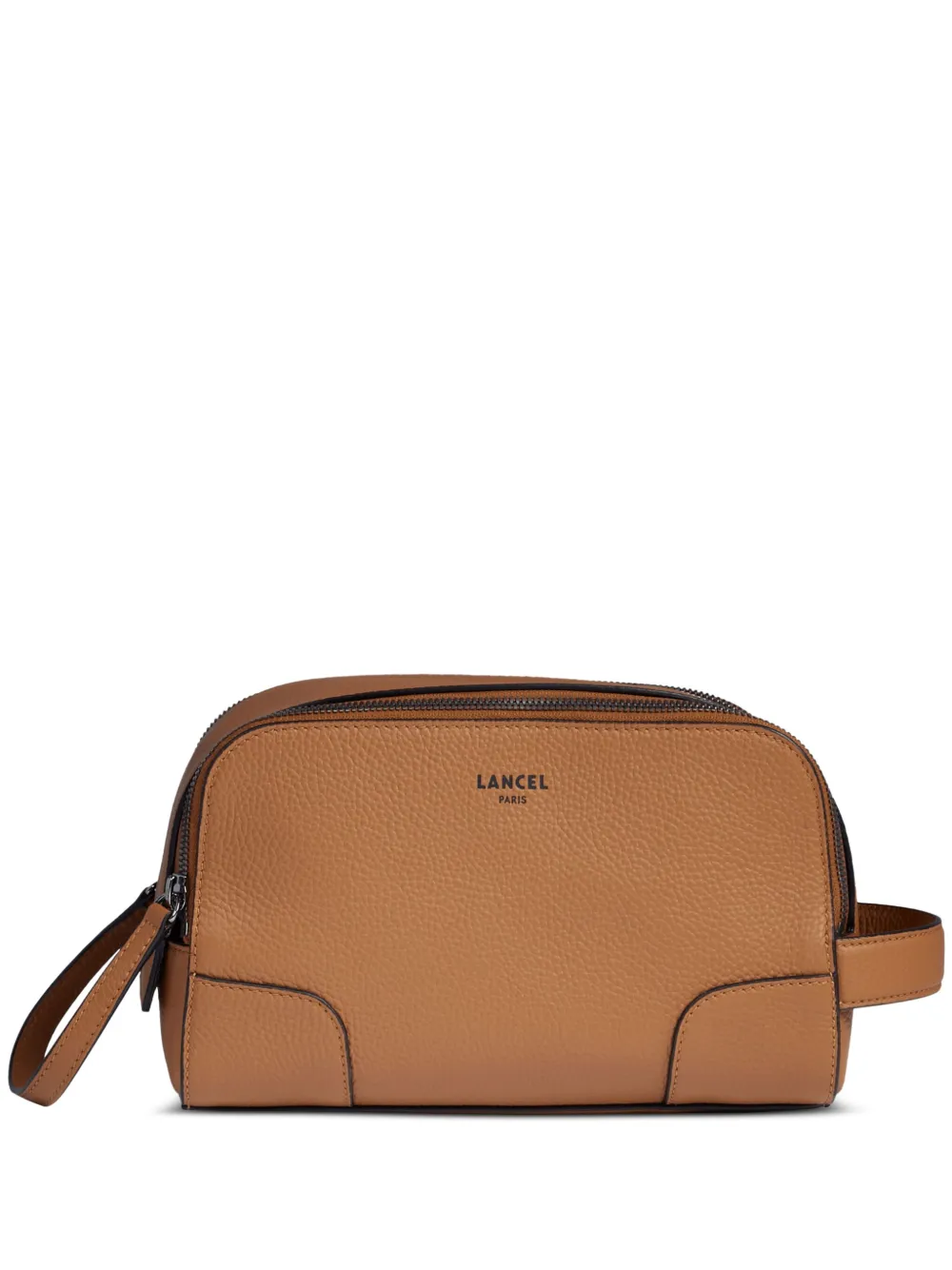 Lancel Charlie Wash Bag In Brown